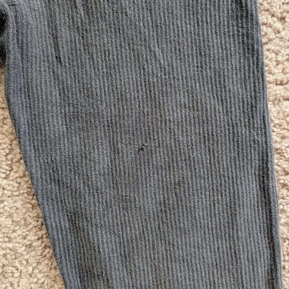Aerie Charcoal Gray Ribbed Lounge Jogger Sweatpants Size Small - Picture 6 of 9